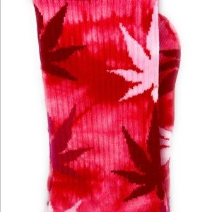 Weed Socks Tie Dye (Red)
